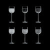 Nove - Water set da 6 - Trasparente, Assortiti