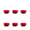 Barena nut bowls set of 6 intreccio - Red