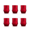 Barena tumbler set da 6 intreccio - Rosso