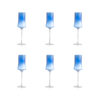 Barena flute set of 6 intreccio - Blue