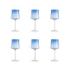Barena red wine set da 6 intreccio - Blu