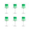 Barena red wine set da 6 intreccio - Verde
